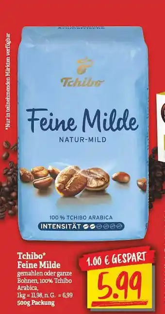 NP Discount Tchibo feine milde Angebot