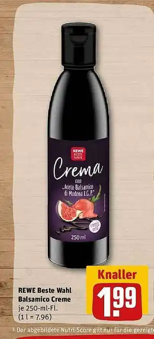 REWE Rewe beste wahl balsamico creme Angebot