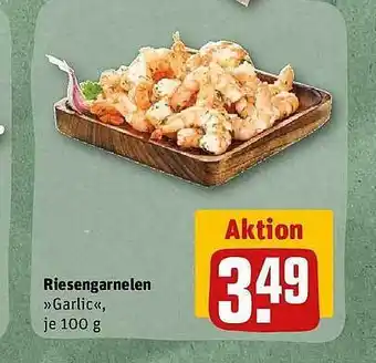 REWE Riesengarnelen „garlic“ Angebot