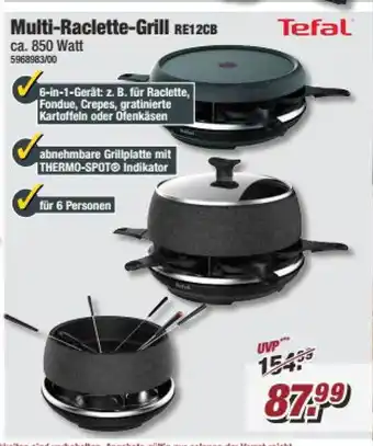 Poco Tefal multi-raclette-grill re12cb Angebot