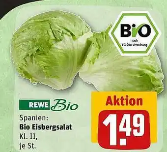 REWE Rewe bio eisbergsalat Angebot