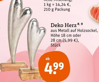 tegut Deko Herz Angebot