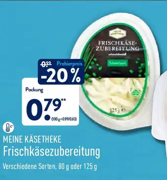 Aldi Nord Meine Käsetheke Frischkäsezubereitung 80/125g Angebot