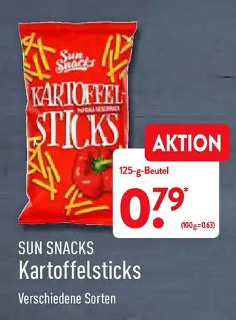 Aldi Nord Sun Snacks Kartoffelsticks 125g Beutel Angebot