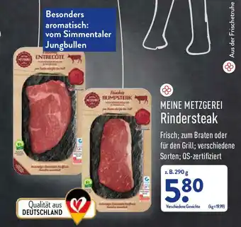 Aldi Nord Meine Metzgerei Rindersteak 290g Angebot