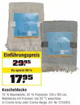 OBI Kuscheldecke Angebot