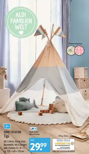 Aldi Nord Home Creation Tipi Angebot