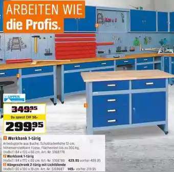 OBI Upper Werkbank 1-türig Angebot