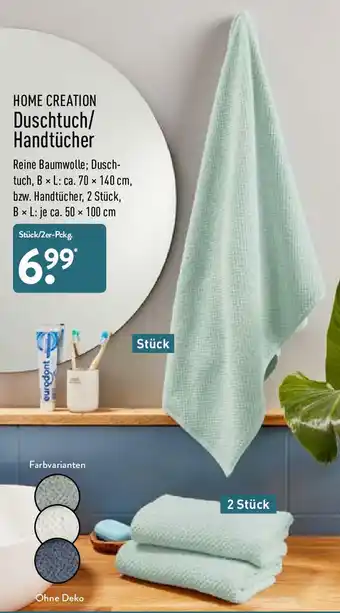 Aldi Nord Home Creation Duschtuch/Handtücher Angebot