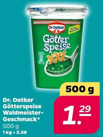 NETTO Dr. Oetker Götterspeise Waldmeister Geschmack 500 g Angebot