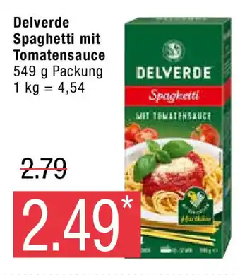 Marktkauf Delverde Spaghetti mit Tomatensauce 549g Angebot