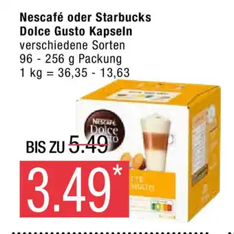 Marktkauf Nescafe Dolce Gusto o. Starbucks by Nescafe Dolce Gusto 96-256g Angebot