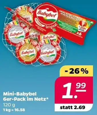 NETTO Mini Babybel 6er Pack im Netz 120 g Angebot