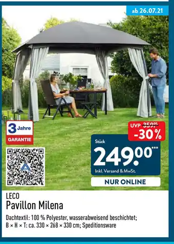 Aldi Nord Leco Pavillon Milena Angebot