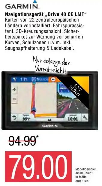 Marktkauf Garmin Navigationsgerät ,,Drive 40 CE LMT" Angebot