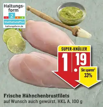 Edeka Neukauf Frische Hähnchenbrustfilets 100 g Angebot