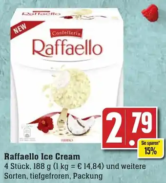 Edeka Neukauf Raffaello Ice Cream 188 g Packung Angebot