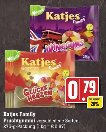 Edeka Neukauf Katjes Family Fruchtgummi 275 g Packung Angebot