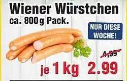 Wiglo Wunderland Wiener würstchen Angebot