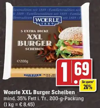 Edeka Neukauf Woerle XXL Burger Scheiben 200 g Packung Angebot