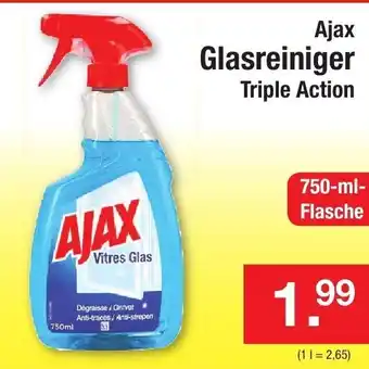 Zimmermann Ajax Glasreiniger 750ml Angebot