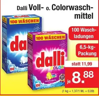 Zimmermann Dalli Voll oder Colorwaschmittel Angebot