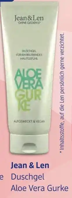 dm drogerie Jean & Len Duschgel Aloe Vera Gurke 250 ml Angebot