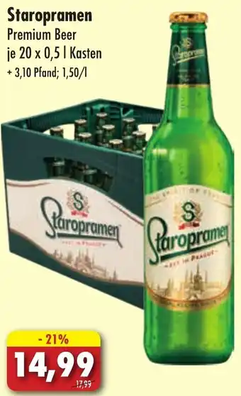 Lösch Depot Staropramen Premium Beer 20x0,5 L Kasten Angebot