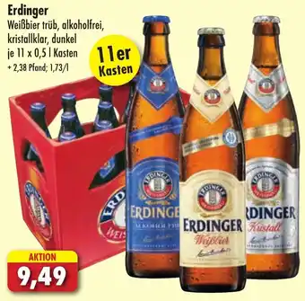 Lösch Depot Erdinger Weißbier 11x0,5 L Kasten Angebot