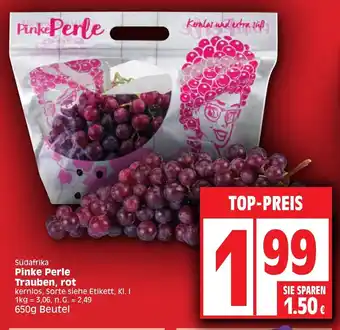 Edeka Pinke Perle Trauben, rot 650g Beutel Angebot