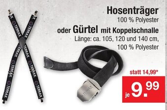 Zimmermann Hosenträger oder Gürtel mit Koppelschnalle Angebot