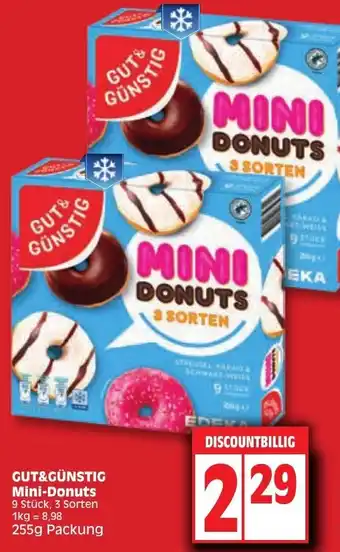 Edeka Gut & Günstig Mini Donuts 255g Packung Angebot