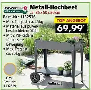 Norma24 Powertec garden metall-hochbeet Angebot