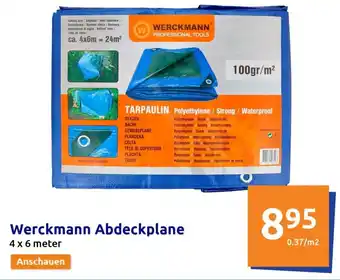 Action Werckmann Abdeckplane 4x6 meter Angebot