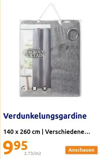 Action Verdunkelungsgardine 140 x 260 cm Angebot