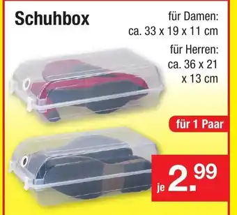 Zimmermann Schuhbox Angebot