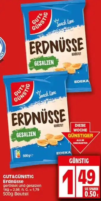 Elli Markt Gut & Günstig Erdnüsse 500 g Beutel Angebot