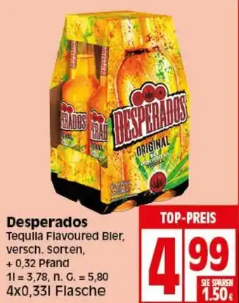 Elli Markt Desperados 4x0,33 L Flasche Angebot