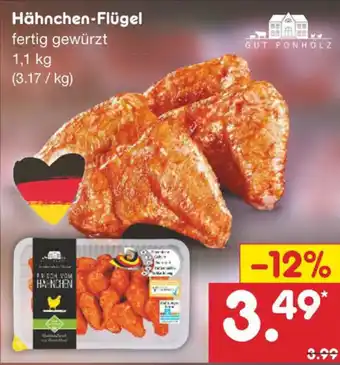 Netto Marken-Discount Hähnchen Flügel 1,1kg Angebot