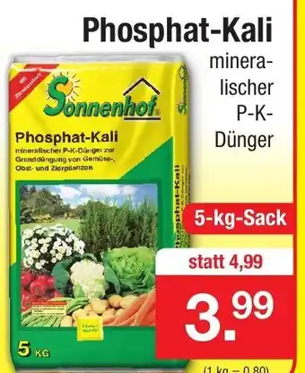 Zimmermann Phosphat Kali 5kg Angebot