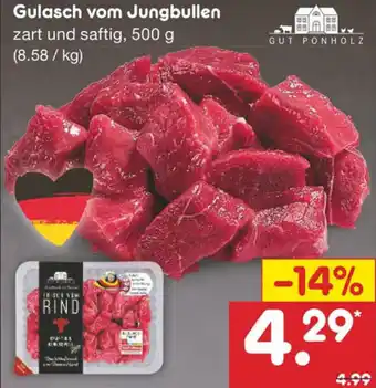 Netto Marken-Discount Gulasch vom Jungbullen 500g Angebot