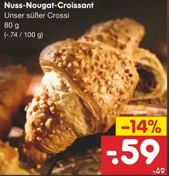 Netto Marken-Discount Nuss-Nougat Croissant 80g Angebot