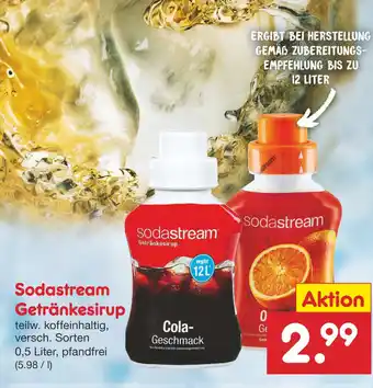 Netto Marken-Discount SodaStream Getränkesirupe 0,5L Angebot