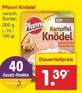 Netto Marken-Discount Pfanni Knödel 200g Angebot