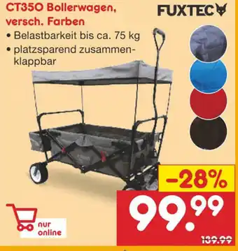 Netto Marken-Discount Fuxtec CT350 Bollerwagen verch. Farben Angebot