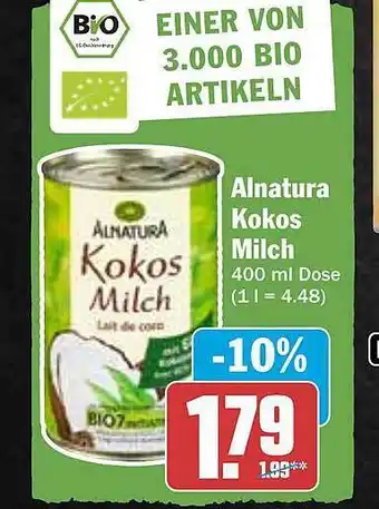 Hit Alnatura kokos milch Angebot