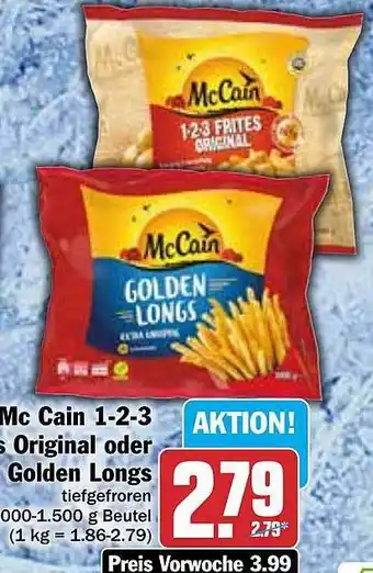 Hit Mc cain 1-2-3 original oder golden longs Angebot