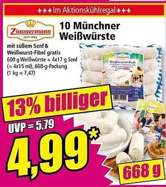 Norma Zimmermann 10 münchner weißwürste Angebot