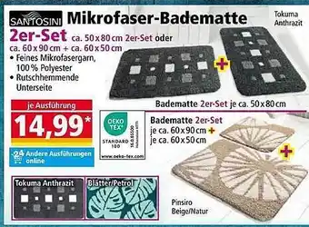 Norma Santosini mikrofaser-badematte 2er-set Angebot