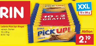 Netto Marken-Discount Leibniz Pick Up! Riegel 12x28g Angebot